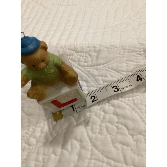 Vintage Bear On Alphabet Block Ornament - Picture 4 of 9